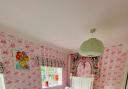The colourful single bedroom at Glory Days holiday cottage in Southrepps, Norfolk