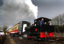 The railway station is hosting a vintage weekend with steam train rides