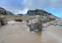 Homes at risk after extensive erosion at Hemsby Gap. Picture: Hemsby Lifeboat