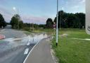 The Acle A47 slip road has been closed after a burst water main caused flooding