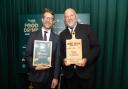 Richard Porritt (left), editor of the Eastern Daily Press, presented the award to Justin Unsworth (right)