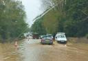 The A47 west of Norwich was closed again overnight due to flooding