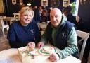 Laura Wilbraham, cafe manager, and Gary Johnson, general manager, at the newly revamped Garden Centre Overstrand Cafe Picture: Denise Bradley