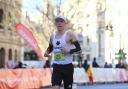 Logan Smith on his way to finishing the Valencia Marathon