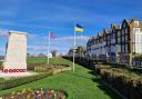 Hunstanton flew the Ukrainian flag to mark the second anniversary of the war with Russia
