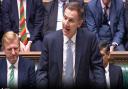 Chancellor of the Exchequer Jeremy Hunt delivering his Budget to the House of Commons in London