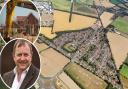 A blueprint for where thousands of new homes will be built has been agreed. Inset bottom left: Lord Fuller, South Norfolk Council leader