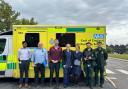Members of the stroke video triage team from the N&N with EEAST paramedics