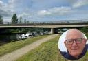 The search for missing 80-year-old Brian Horide, inset, has been called off after the discovery of a body in the Beccles marshes