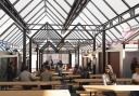 A new covered area could be created inside Norwich Market as part of the plans