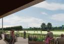 What the view from the new Sports Hub of the artificial pitch could look like at Sloughbottom Park