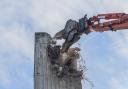 Demolition begins on the car park in Anglia Square