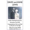DAVID and ANNE LEWIS