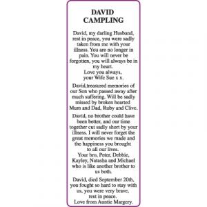DAVID CAMPLING