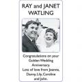 RAY and JANET WATLING