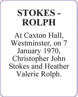 STOKES - ROLPH
