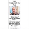WALTER MATTHEW HALL