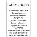 LACEY - DARBY