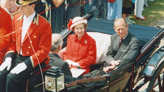 Eastern Daily Press: The Queen and Princes Phillip at the Royal Norfolk Show 1986 Photo: Archant Library Eastern Daily Press: The Queen and Princes Phillip at the Royal Norfolk Show 1986 Photo: Archant Library