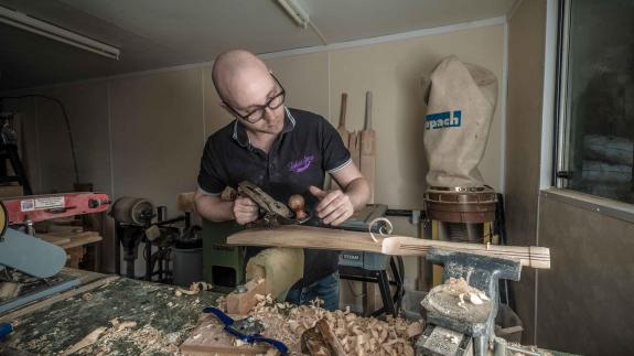 Eastern Daily Press: Each cricket bat sold by Robert James Cricket was handmade and bespoke Eastern Daily Press: Each cricket bat sold by Robert James Cricket was handmade and bespoke