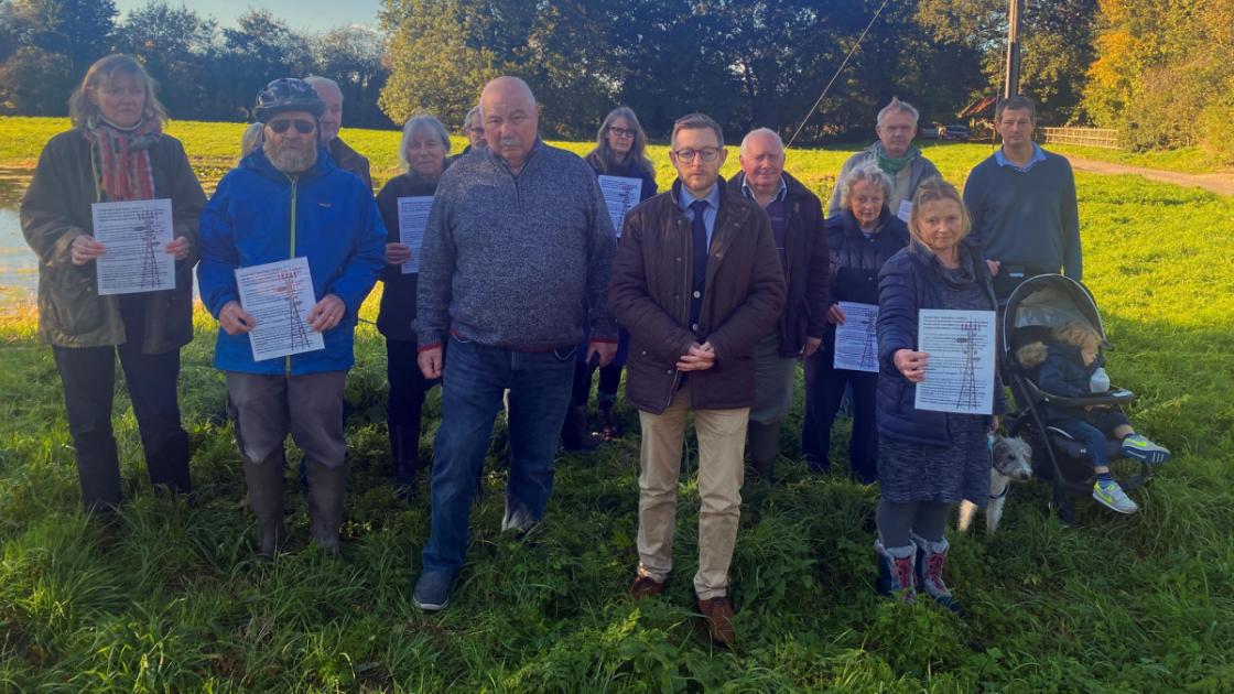 'A blot on the landscape' - MP joins villagers in mast protest 