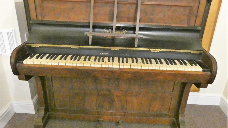 Victorian piano used in town’s silent cinema