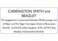 MILES CARRINGTON SMITH and ALICE BEAZLEY