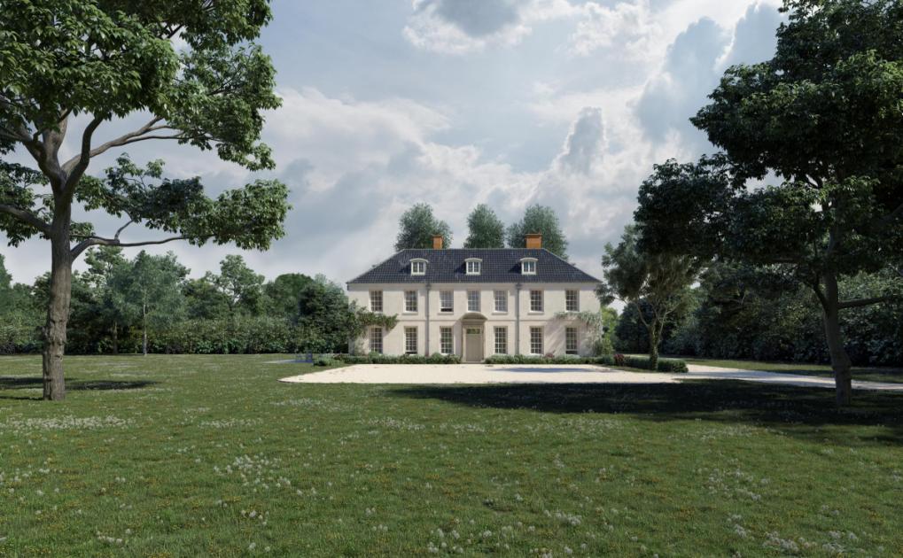 Norfolk land with plans for new country house for sale 