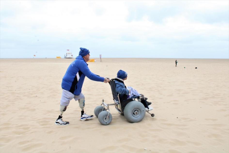 Gorleston Beach is getting a wheelchair and table tennis boost
