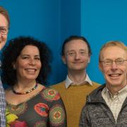 The five founders of Inform Direct, left to right: Henry Catchpole, Eunice Brain, Johnathan Korchak, Clive Gissing and Blaine Peakall