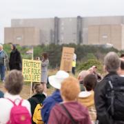 Hundreds of people joined Stop SizewellC and Together Against Sizewell C for a protest march against Sizewell C  from Leiston to Sizewell beach.  Picture: Sarah Lucy Brown