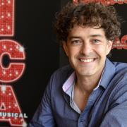 Lee Mead at the Theatre Royal in Norwich where he is acting in Chicago.