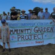 Supporters of the community garden at the launch event