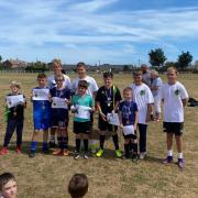 Each player receives a certificate for participating and winners receive medals at Caister Kicks.
