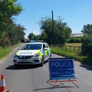 Heringswell Road near Kennett has been closed by police