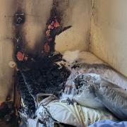 The bedroom of a Lowestoft home was scolded in a house fire last night.