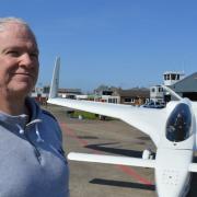 Dan Gay with his LZ plane at Seething Airfield.Picture: TMS Media
