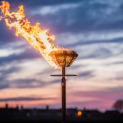 The King's Lynn beacon for the Queen 90th Birthday
