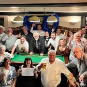 Punters at the The Red Hart in Bodham gathered to enjoy free drinks and celebrate Paul Heaton's 60th birthday