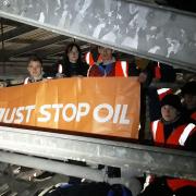 Climate activists blockaded an oil terminal in Scotland to call for an end to new oil and gas projects