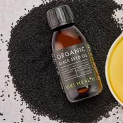 KIKI Health’s organic black seed oil is made from the black cumin seeds of the Nigella Sativa plant