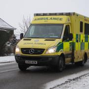 A driver was taken to hospital after a crash on the A143.