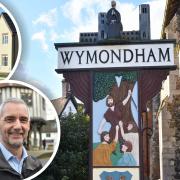 New developments (upper inset) are springing up on the edge of Wymondham. We asked mayor Kevin Hurn (lower inset) and others what the town's secret to successful growth is.