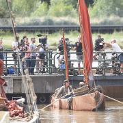 Filming of David Copperfield taking place at The Purfleet in King's Lynn. Picture: Ian Burt