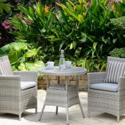 The Aruba garden bistro set from Aldiss is ideal for intimate alfresco dining