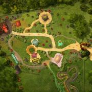 The proposed layout of the new rides at Roaar! Dinosaur Adventure in Lenwade