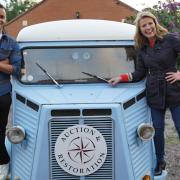 Will Kirk and Christina Trevanion will feature in a new BBC1 production called The Travelling Auctioneers, which is filming in Aylsham.