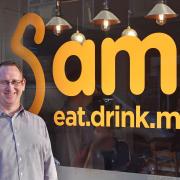 Antony Parke at Sams cafe in Lowestoft.