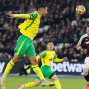 Adam Idah came close to ending Norwich City's Premier League goal drought at West Ham
