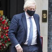 Prime minister Boris Johnson leaves 10 Downing Street to attend Prime Minister's Questions last Wednesday when he denied a party had taken place last December